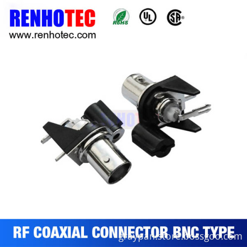 female bnc connector right angle for pcb terminal connector